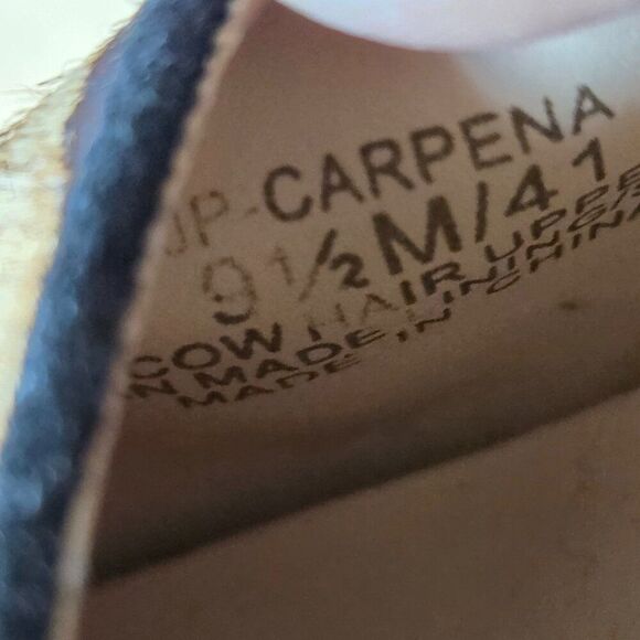 EUC JESSICA SIMPSON CARPENA REAL COW HAIR FUR UPPER ANIMAL PRINT STILETTOS 9.5 - Picture 14 of 16